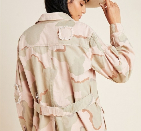 Anthropologie Utility Pink Camo Jacket - Picture 6 of 8